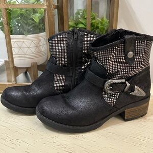 Mojo Moxy Dolce Moto Biker boots Black size 8.5m